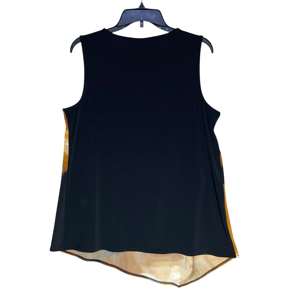 Alfani Sleeveless Tunic Top Colorblock Asymmetric - Picture 4 of 8